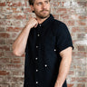 Farah Overhemden Fleet check ss bd - true navy