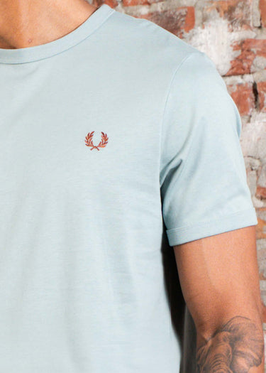 Fred Perry T-shirts Ringer t-shirt - silver blue