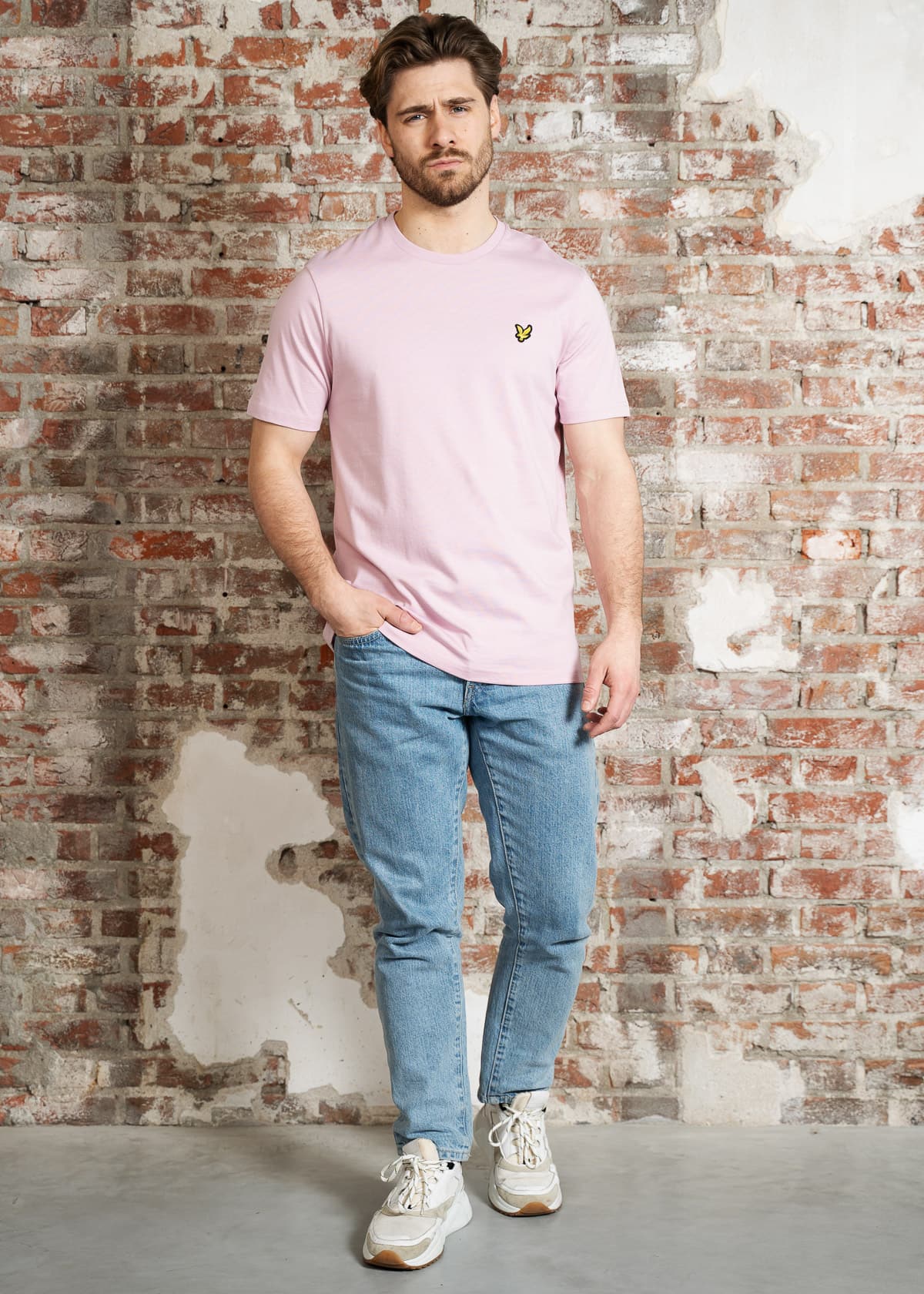 Lyle & Scott T-shirts Plain t-shirt - pink light