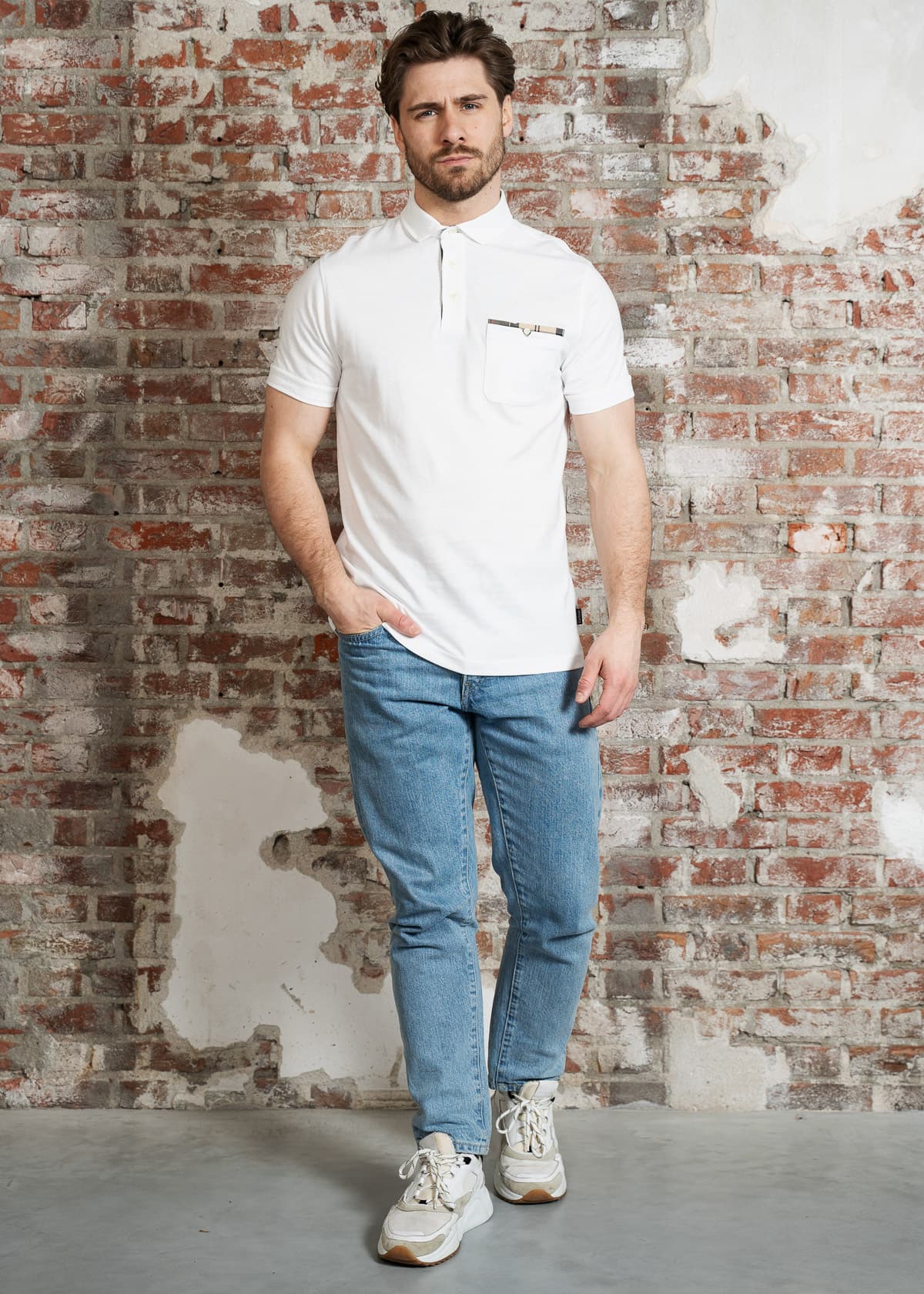 Barbour Polo's Corpatch polo - white