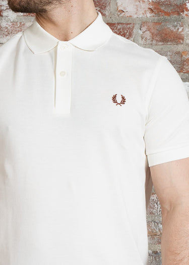 Fred Perry Polo's The fred perry polo shirt- lghecru cinnamon