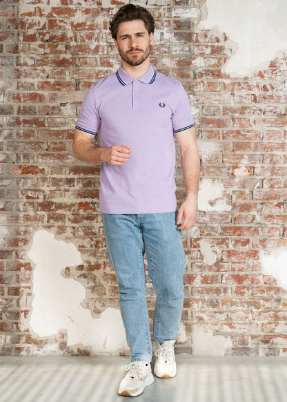 Fred Perry Polo's Twin tipped fred perry polo shirt- Ultraviolet Tennis Blue Shaded Cobalt