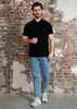 Fred Perry Polo's Twin tipped fred perry polo shirt- Black Court Green