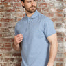 Barbour Polo's Barbour tartan pique polo shirt - sky marl