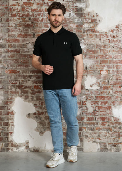 Fred Perry Polo's Plain fred perry shirt - night green snow white