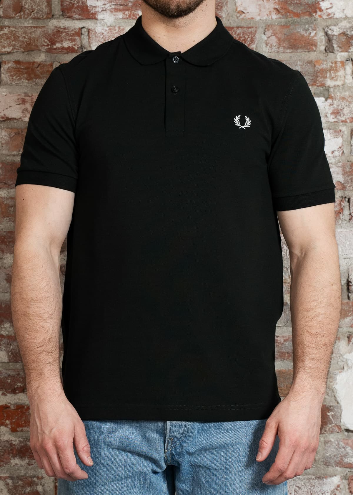 Fred Perry Polo's Plain fred perry shirt - night green snow white