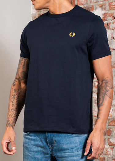 Fred Perry T-shirts Ringer t-shirt - navy honeycomb