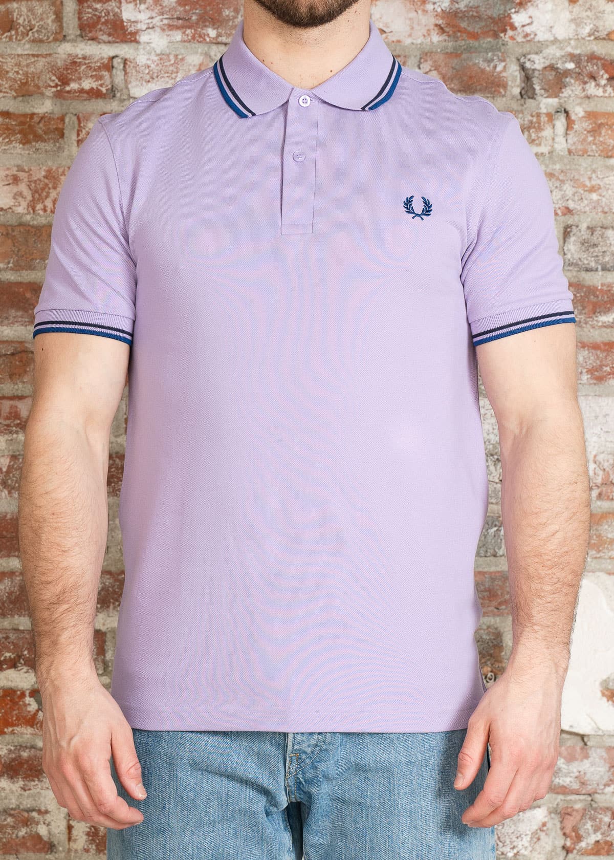 Fred Perry Polo's Twin tipped fred perry polo shirt- Ultraviolet Tennis Blue Shaded Cobalt