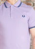 Fred Perry Polo's Twin tipped fred perry polo shirt- Ultraviolet Tennis Blue Shaded Cobalt