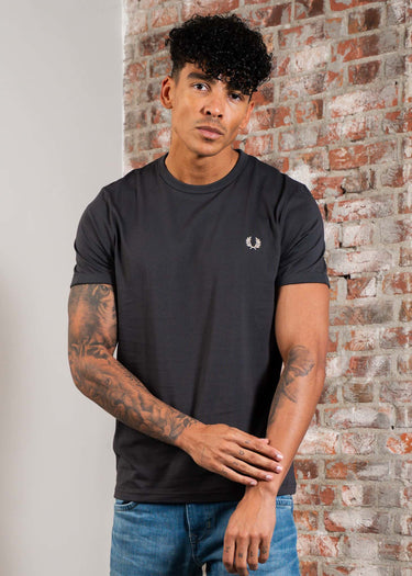 Fred Perry T-shirts Ringer t-shirt - anchor grey