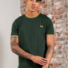 Fred Perry T-shirts Twin tipped t-shirt - Court Green Honeycomb