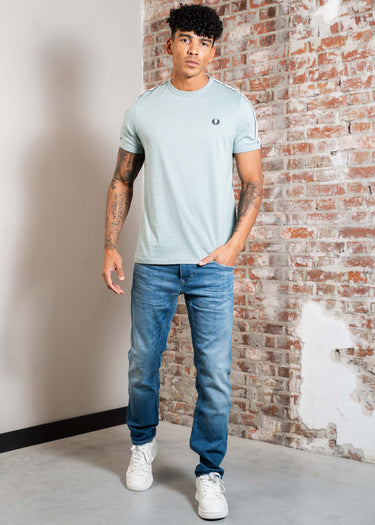Fred Perry T-shirts Taped ringer t-shirt - silver blue