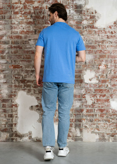 Napapijri T-shirts S box logo - ultramarine