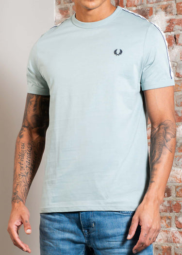 Fred Perry T-shirts Taped ringer t-shirt - silver blue