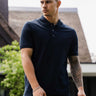 Lyle & Scott Polo's  Tonal eagle polo shirt - dark navy 