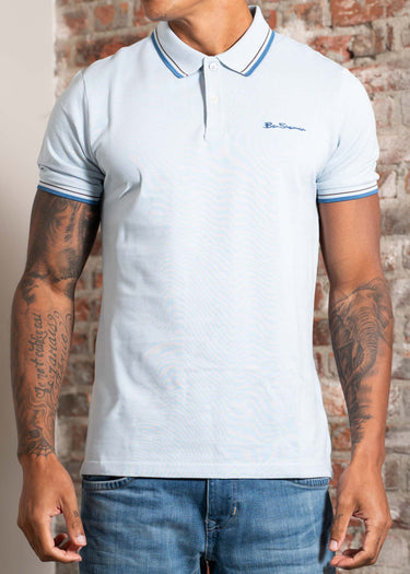 Ben Sherman Polo's Signature pique polo - ice blue