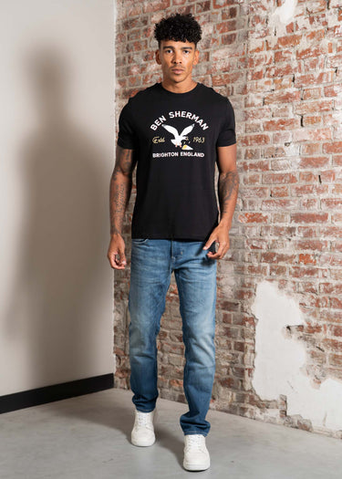 Ben Sherman T-shirts Brighton seagull - black