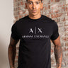 Armani Exchange T-shirts Slim fit jersey t-shirt with logo - black