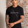Armani Exchange T-shirts Diagonal logo t-shirt - black