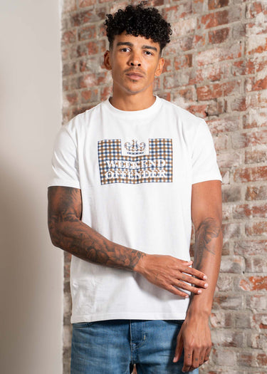 Weekend Offender T-shirts Shevchenko - white mid house check