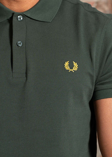 Fred Perry Polo's The fred perry polo shirt- court green honeycomb