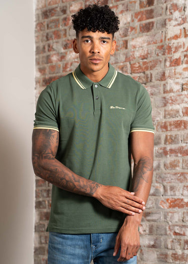 Ben Sherman Polo's Signature pique polo - deep jungle