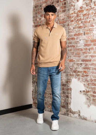 Ben Sherman Polo's Signature ss polo - sand