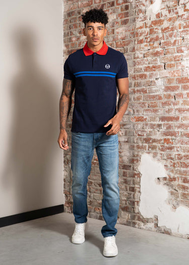 Sergio Tacchini Polo's Supermac polo - maritime blue adrenaline rush nautical b