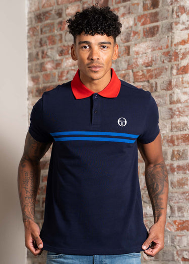Sergio Tacchini Polo's Supermac polo - maritime blue adrenaline rush nautical b