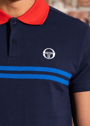 Sergio Tacchini Polo's Supermac polo - maritime blue adrenaline rush nautical b