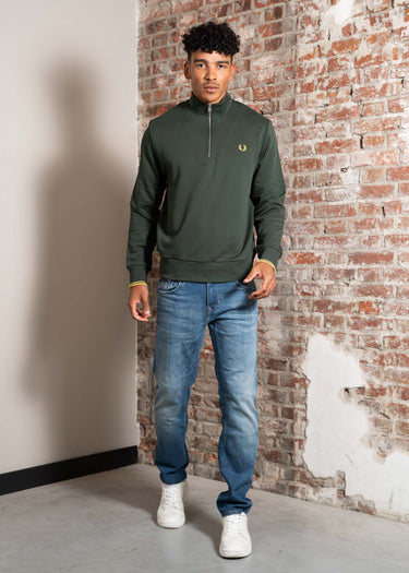 Fred Perry Truien Half zip sweat-shirt - court green