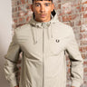 Fred Perry Jassen The hooded brentham jacket - warm grey