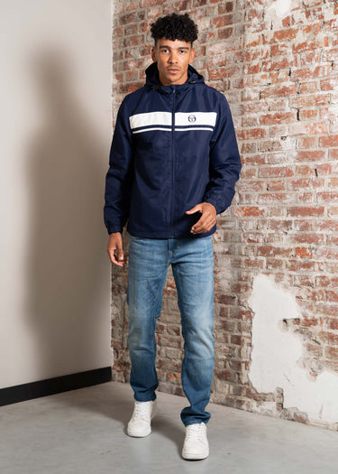 Sergio Tacchini Jassen Damarindo windbreaker jacket - maritime blue gardenia