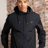 Fred Perry Jassen The hooded brentham jacket - black