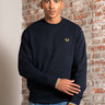 Fred Perry Truien Crew neck sweat-shirt - navy ecru honeycomb