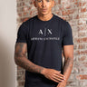 Armani Exchange T-shirts Slim fit jersey t-shirt with logo - navy