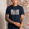 Weekend Offender T-shirts Shevchenko - navy mid house check