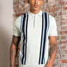 Ben Sherman Polo's Verticle stripe polo - light green