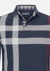 Barbour Polo's  Blaine tailored ls polo shirt - dark navy 