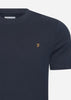 Farah T-shirts  Danny reg tee - true navy 