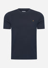 Farah T-shirts  Danny reg tee - true navy 