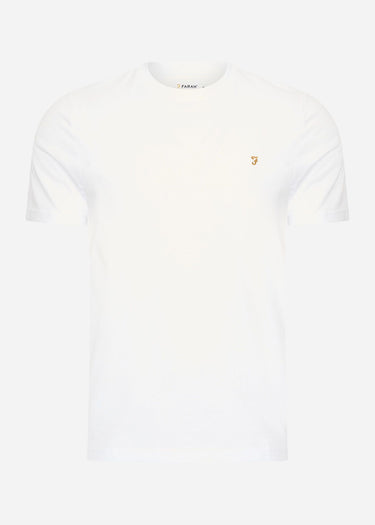 Farah T-shirts  Danny reg tee - white 