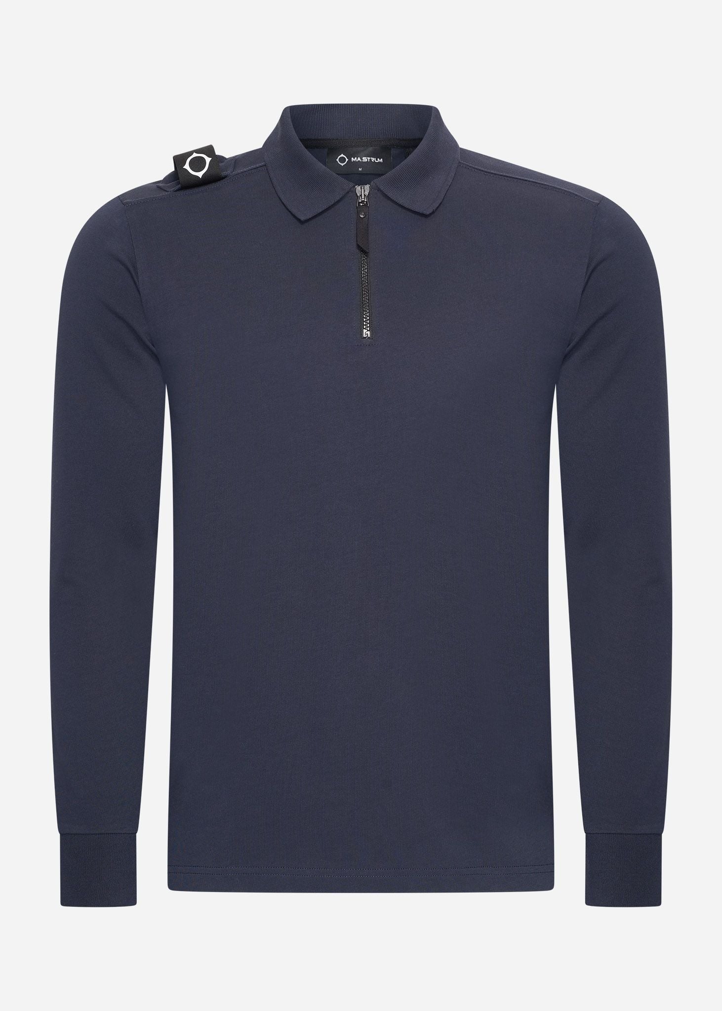 MA.Strum Polo's  Ls jersey zip polo - ink navy 