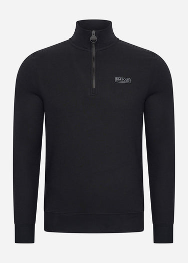 Barbour International Truien  Essential half zip sweat - black pewter 