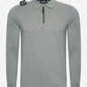 MA.Strum Polo's  Ls jersey zip polo - sedona grey 