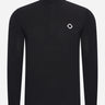 MA.Strum Truien  Ls funnel neck polo - black 