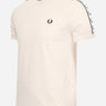 Fred Perry T-shirts  Taped ringer t-shirt - porridge marl 