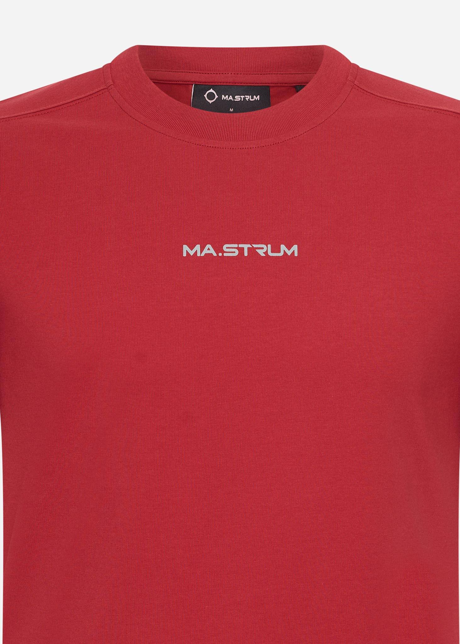 MA.Strum T-shirts  Mastrum printed tee - carmine 