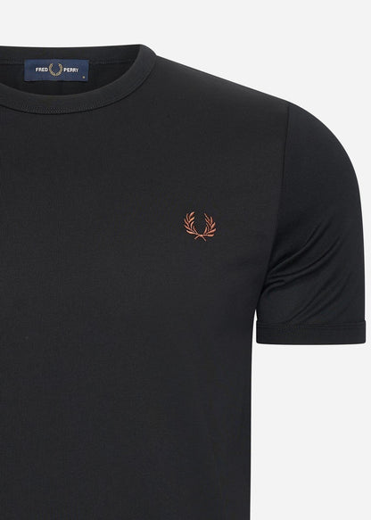 Fred Perry T-shirts  Ringer t-shirt - black 