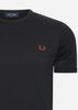 Fred Perry T-shirts  Ringer t-shirt - black 